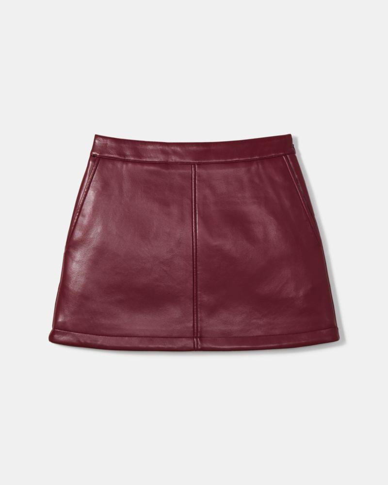 Faux Nappa Mini Skirt by KATE SPADE NEW YORK