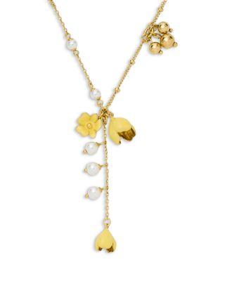 Golden Bloom Y Necklace by KATE SPADE NEW YORK