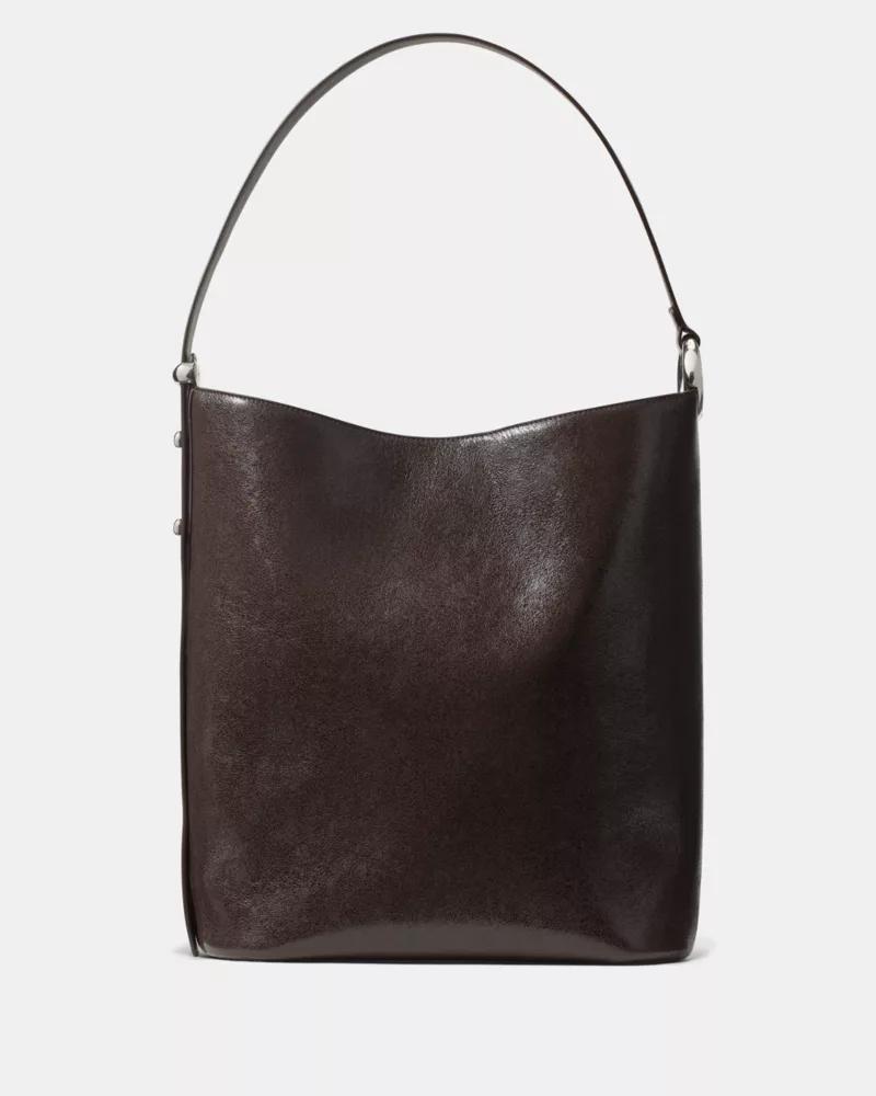 Halo Glazed Leather Large Bucket Bag by KATE SPADE NEW YORK