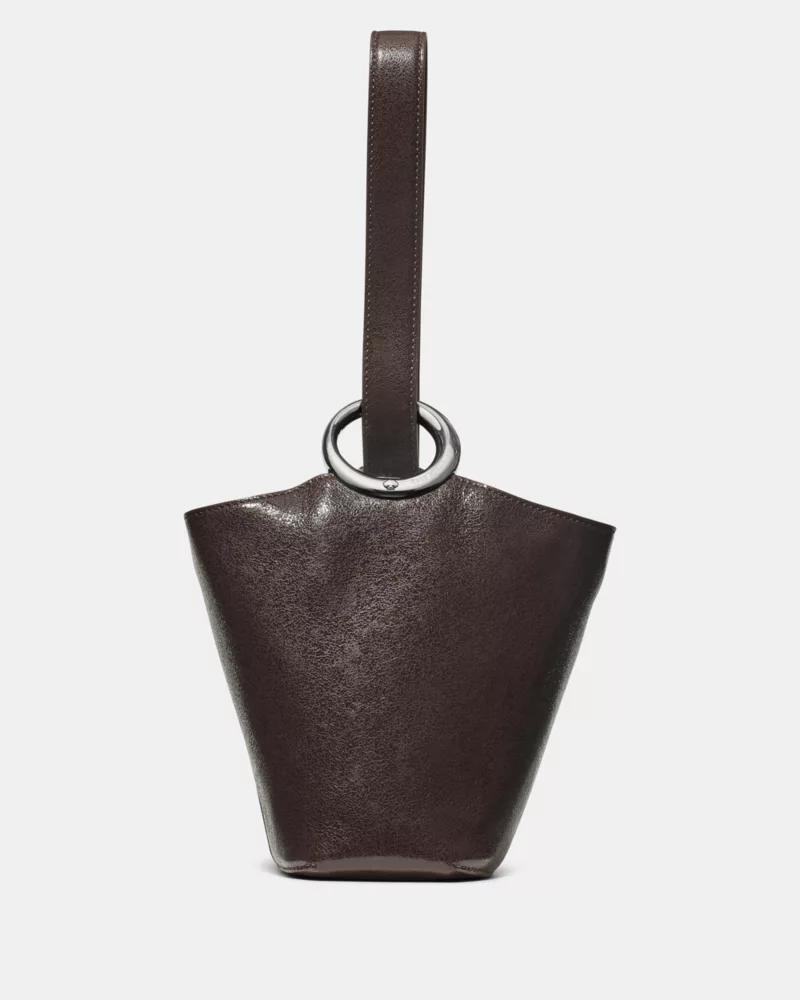 Halo Glazed Leather Mini Bucket Bag by KATE SPADE NEW YORK