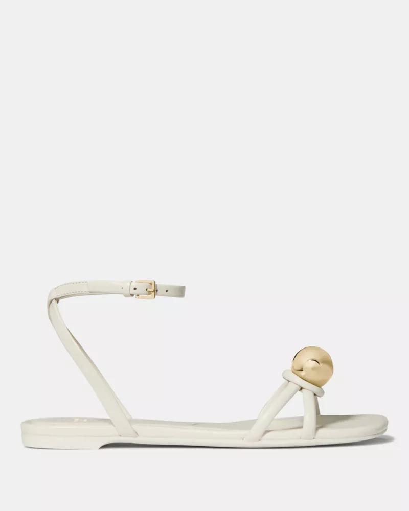 Harmony Smooth Leather Flat Sandal by KATE SPADE NEW YORK