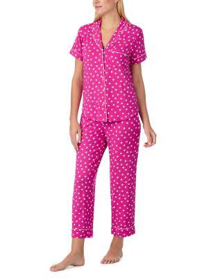 Jersey Short Sleeve Cropped Pajama Set - Exclusive by KATE SPADE NEW YORK