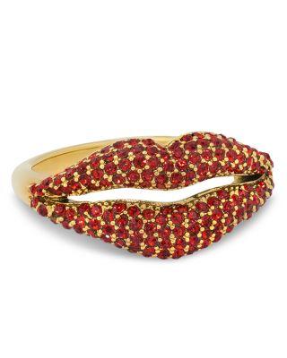 Kiss Pav&eacute; Lips Ring by KATE SPADE NEW YORK