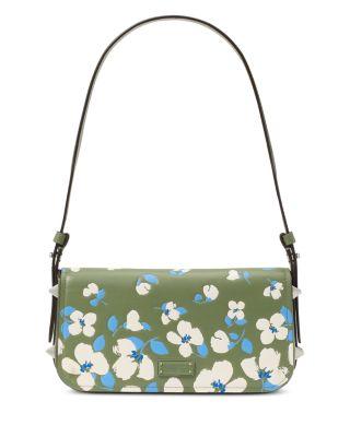 Liv Painterly Bouquet Embossed Leather Small East/West Shoulder Bag by KATE SPADE NEW YORK