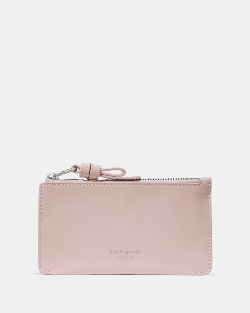 Loop Crinkle Patent Zip Card Case by KATE SPADE NEW YORK