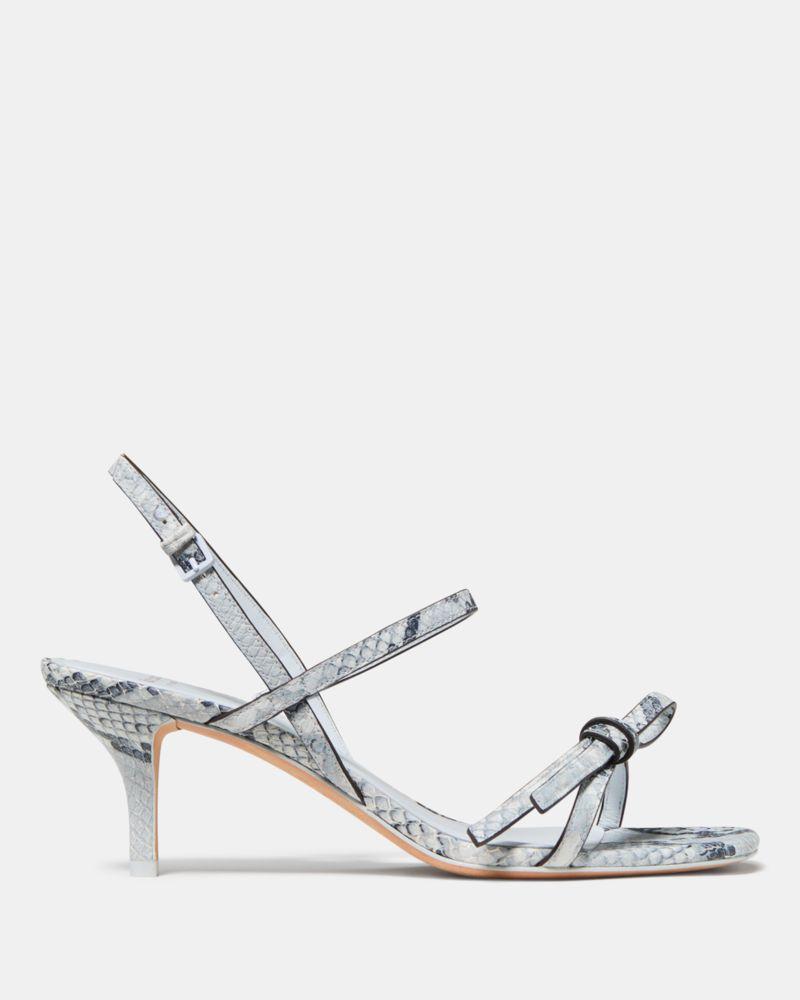Loop Snakeskin Kitten Heel Sandals by KATE SPADE NEW YORK