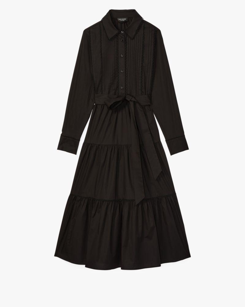 Pintuck Tiered Shirt Dress by KATE SPADE NEW YORK