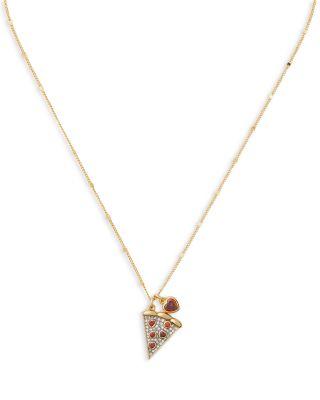 Pizza My Heart Crystal Pizza Slice Pendant Necklace by KATE SPADE NEW YORK