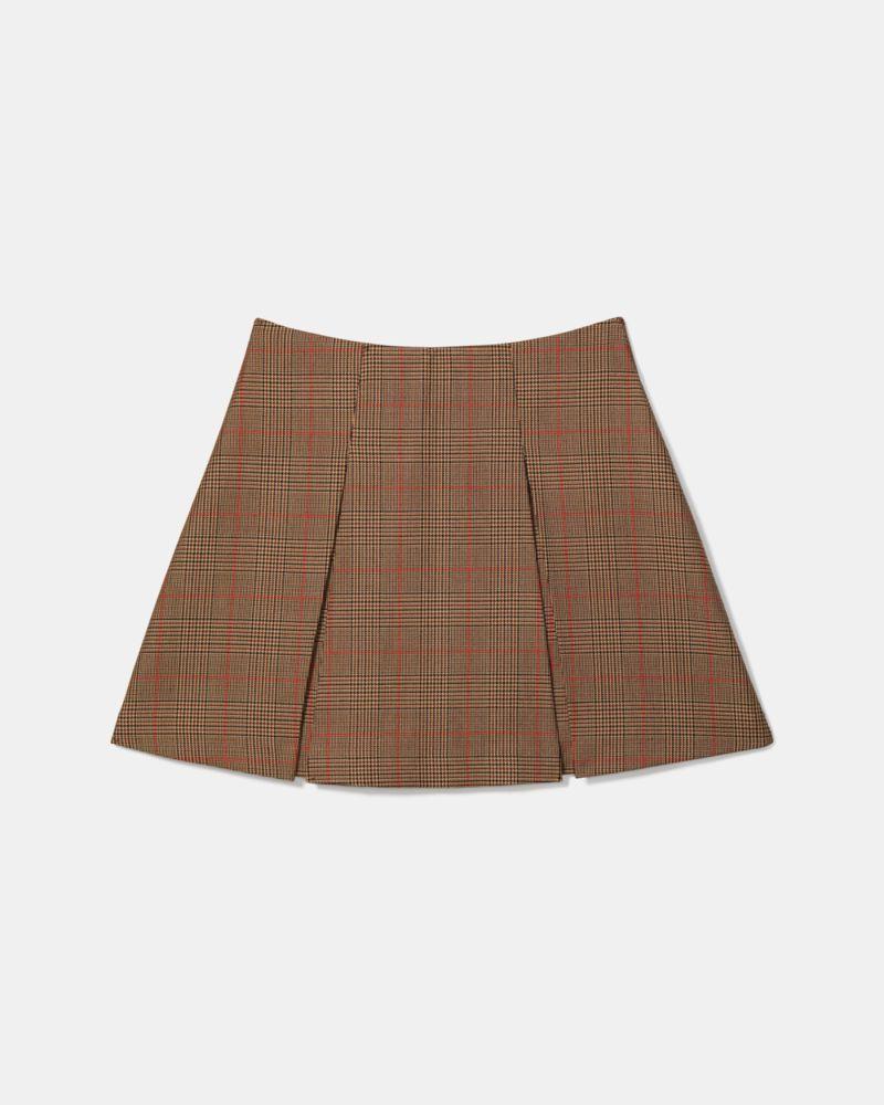 Plaid Box Pleat Mini Skirt by KATE SPADE NEW YORK