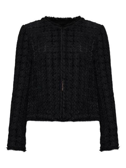 Plaza tweed frayed-trim jacket by KATE SPADE NEW YORK
