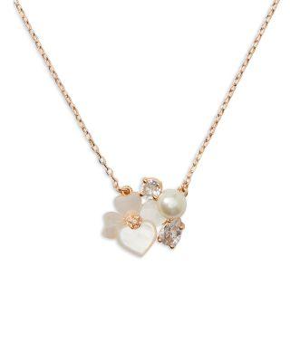 Precious Pansy Cluster Pendant Necklace by KATE SPADE NEW YORK
