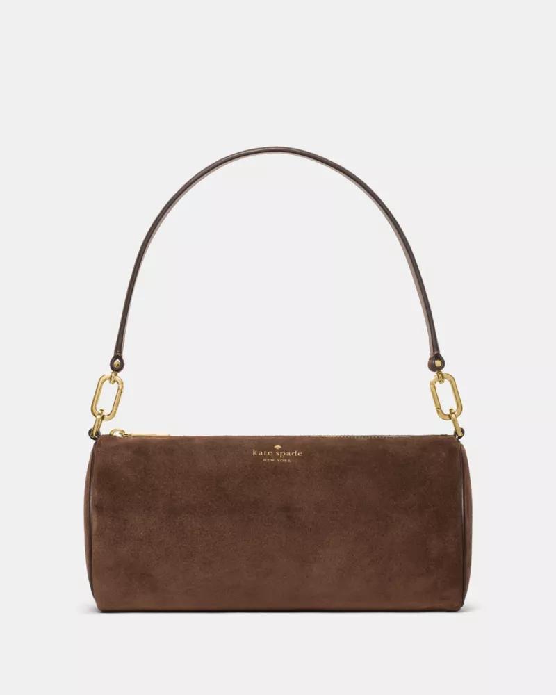 Roulette Suede Medium Shoulder Bag by undefined