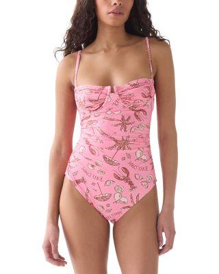 Ruched One Piece Swimsuit by KATE SPADE NEW YORK