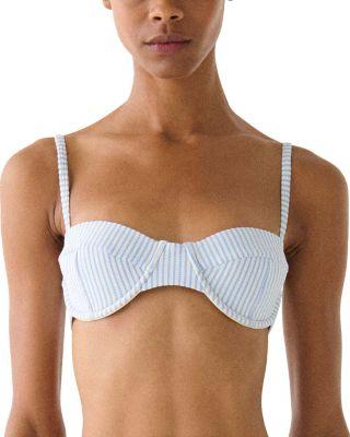 Seamed Underwire Bra Bikini Top by KATE SPADE NEW YORK