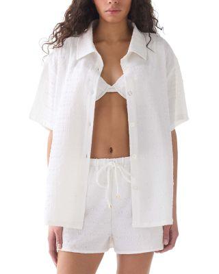 Short Sleeve Cover Up Shirt by KATE SPADE NEW YORK