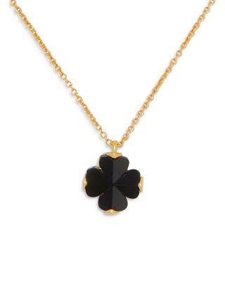 Spade Flower Stone Mini Pendant Necklace by KATE SPADE NEW YORK