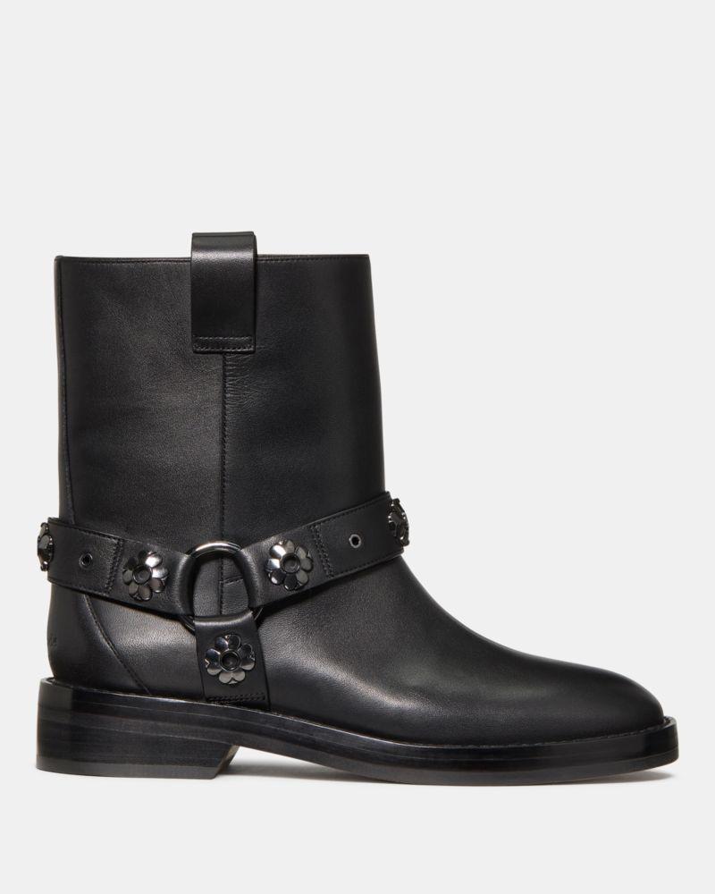 Spade Flower Stud Moto Boot by KATE SPADE NEW YORK