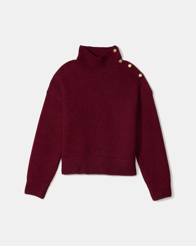Turtleneck With Bauble Buttons by KATE SPADE NEW YORK