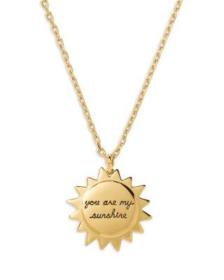 You Are My Sunshine Pendant Necklace by KATE SPADE NEW YORK