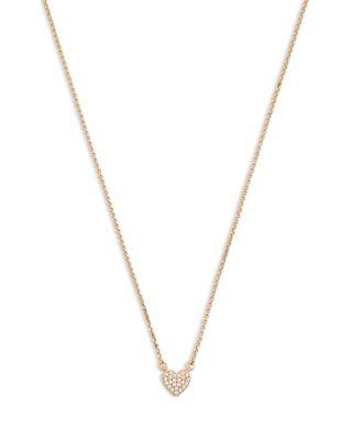 Yours Truly Pav&eacute; Heart Mini Pendant Necklace by KATE SPADE NEW YORK