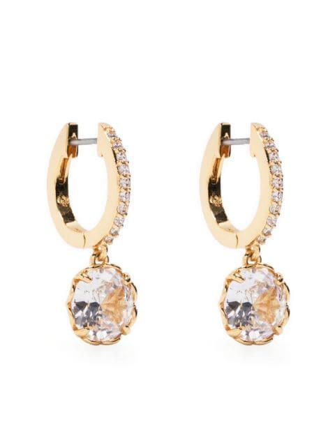 crystal-embellished hoop earrings by KATE SPADE NEW YORK
