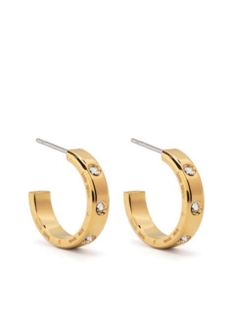 crystal-embellished hoop earrings by KATE SPADE NEW YORK