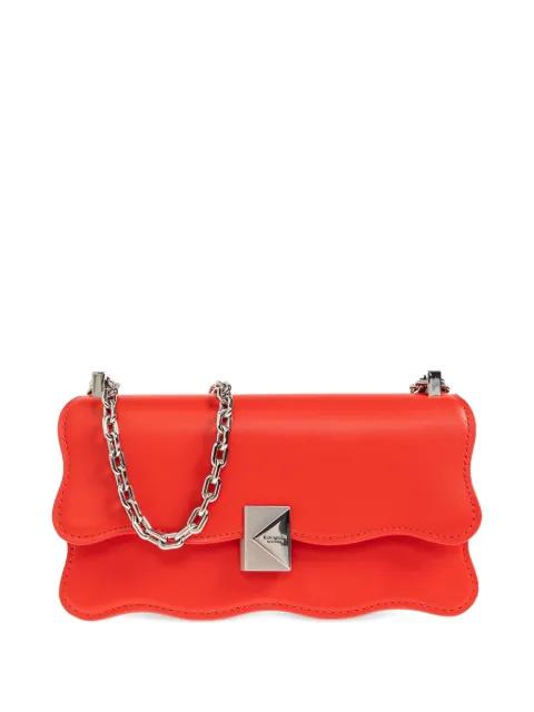 mini Deco Wavy scalloped-edge leather cross body bag by KATE SPADE NEW YORK