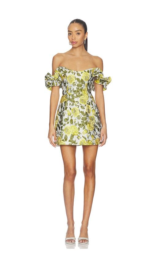 Katie May Antheia Mini Dress in White,Yellow by KATIE MAY