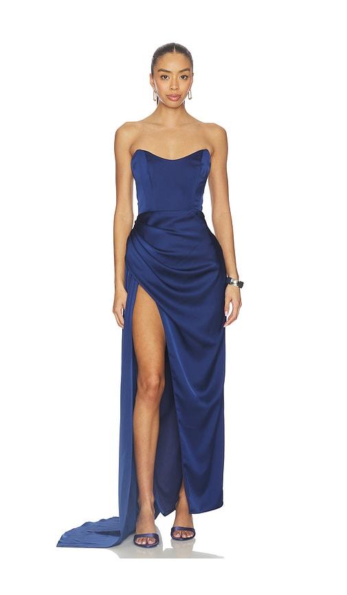 Katie May Bita Gown in Navy by KATIE MAY