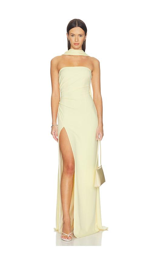 Katie May Evie Gown in Lemon by KATIE MAY