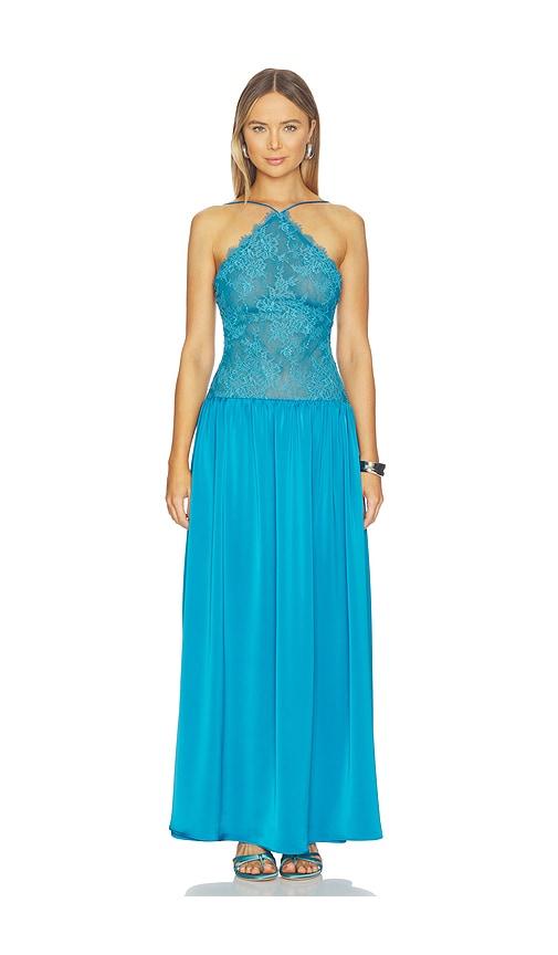 Katie May Kaya Gown in Blue by KATIE MAY