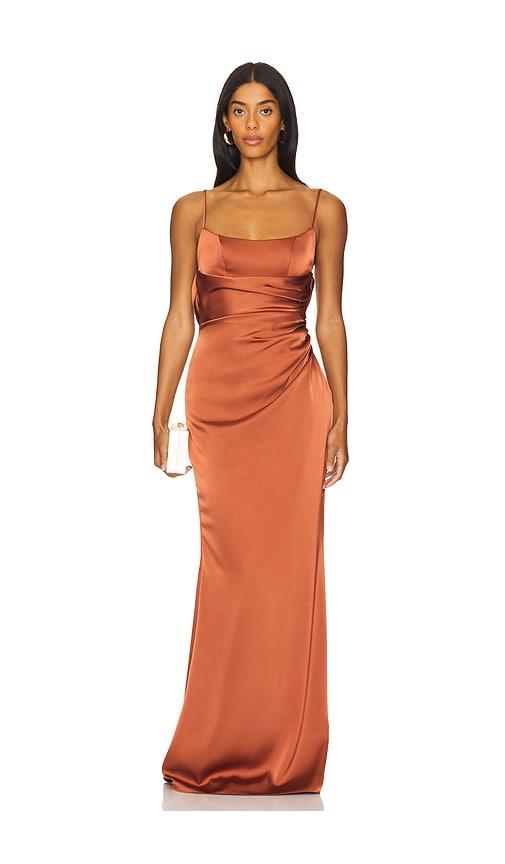 Katie May Melanie Dress in Rust by KATIE MAY