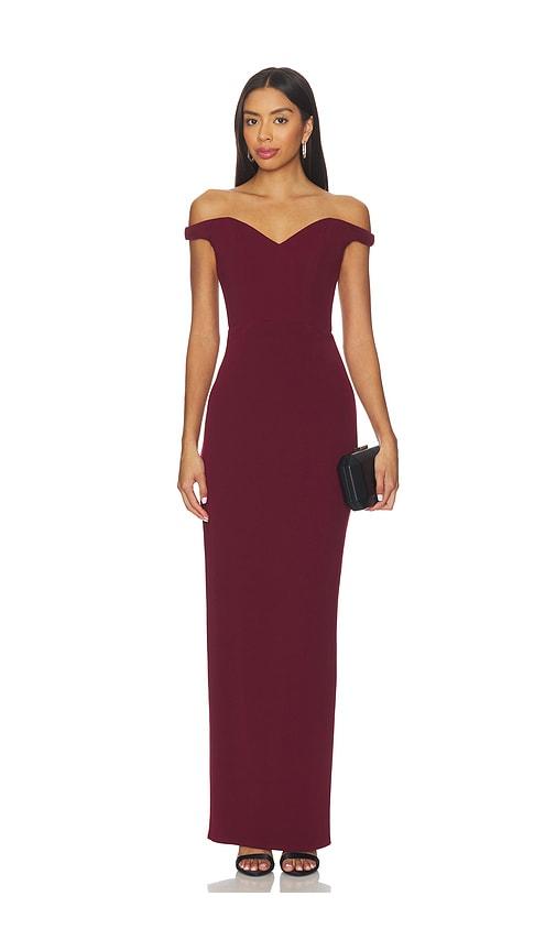 Katie May Reverie Gown in Burgundy by KATIE MAY