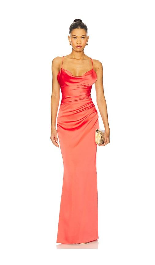 Katie May Ryder Gown in Coral by KATIE MAY