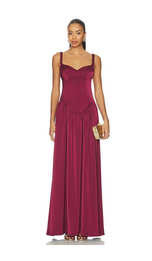 Katie May Stimulus Gown in Burgundy by KATIE MAY