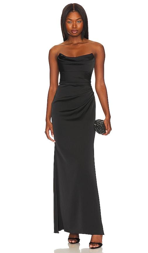 Katie May Taylor Gown in Black by KATIE MAY
