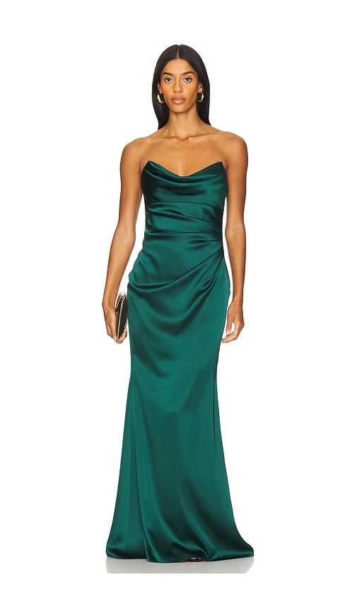 Katie May Taylor Gown in Green by KATIE MAY
