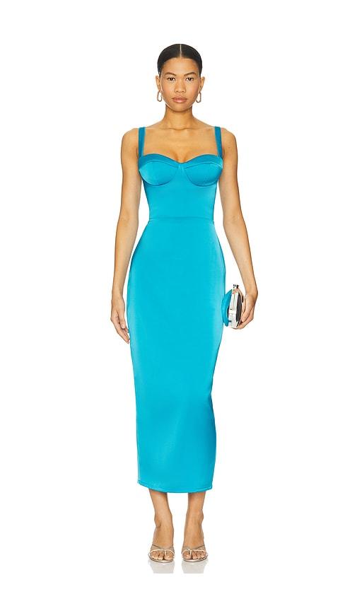 Katie May Teagan Midi Dress in Blue by KATIE MAY