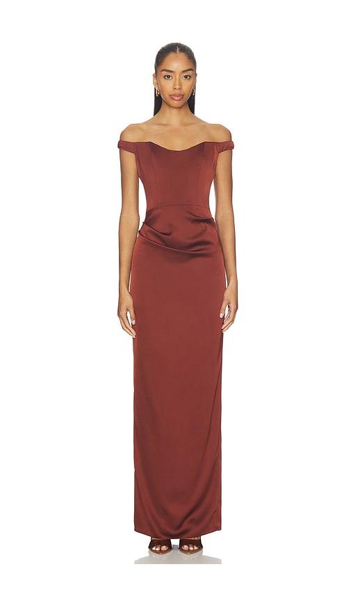 Katie May Tempest Gown in Brown by KATIE MAY
