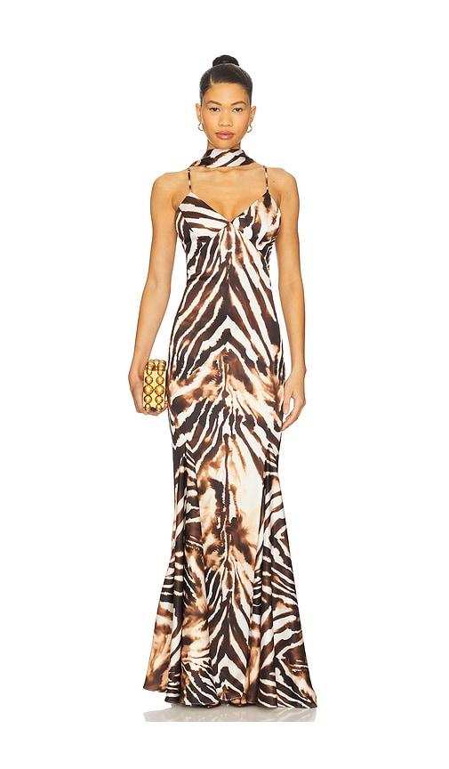 Katie May Tiki Gown in Brown by KATIE MAY