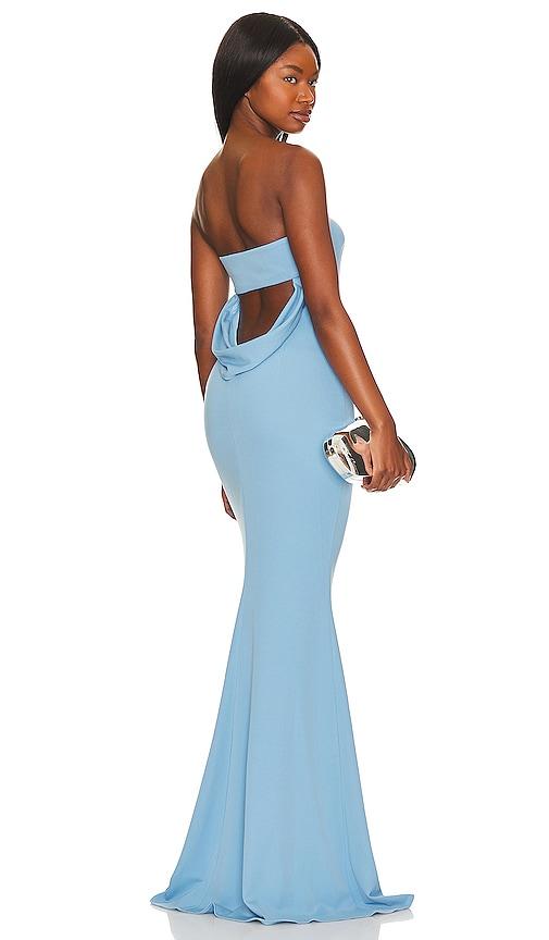 Katie May X Revolve Mary Kate Gown in Blue by KATIE MAY