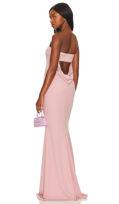Katie May X Revolve Mary Kate Gown in Rose by KATIE MAY