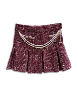 Girls' Boucle Skirt with Chain Belt - Big Kid by KATIEJNYC