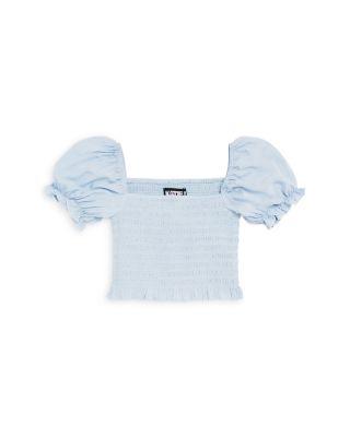 Girls' Marlee Smocked Floral Puff Sleeve Top - Big Kid by KATIEJNYC