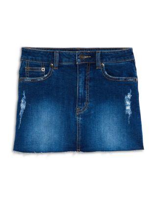 Girls' Miami Distressed Denim Mini Skirt - Big Kid by KATIEJNYC