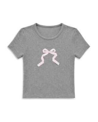 Girls' Tween Gingham Bow Tee - Big Kid by KATIEJNYC