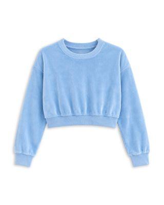 Girls' Tween Jade Velour Crewneck Top - Big Kid by KATIEJNYC
