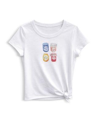 Girls' Tween Jam Jar Graphic Knotted Tee - Big Kid by KATIEJNYC