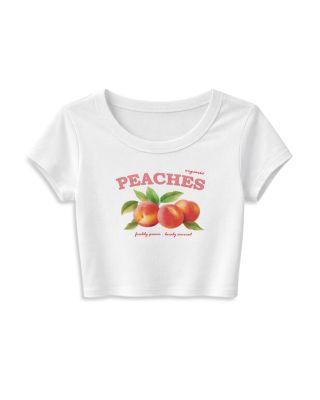 Girls' Tween Peach Graphic Tee - Big Kid by KATIEJNYC