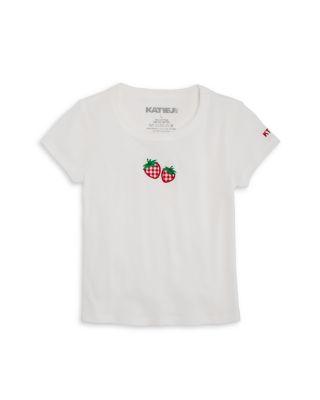 Girls' Tween Strawberry Gingham Tee - Big Kid by KATIEJNYC